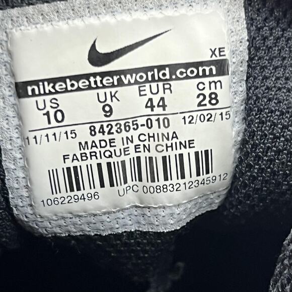 Nike Air Max LTD 3 TXT BR Running Shoes Men Size 10 Black White Comfort Sneakers - Picture 8 of 9